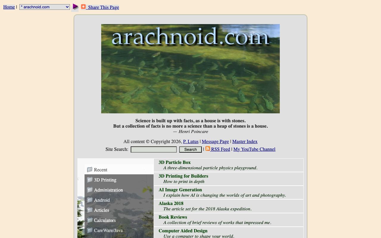 * arachnoid.com