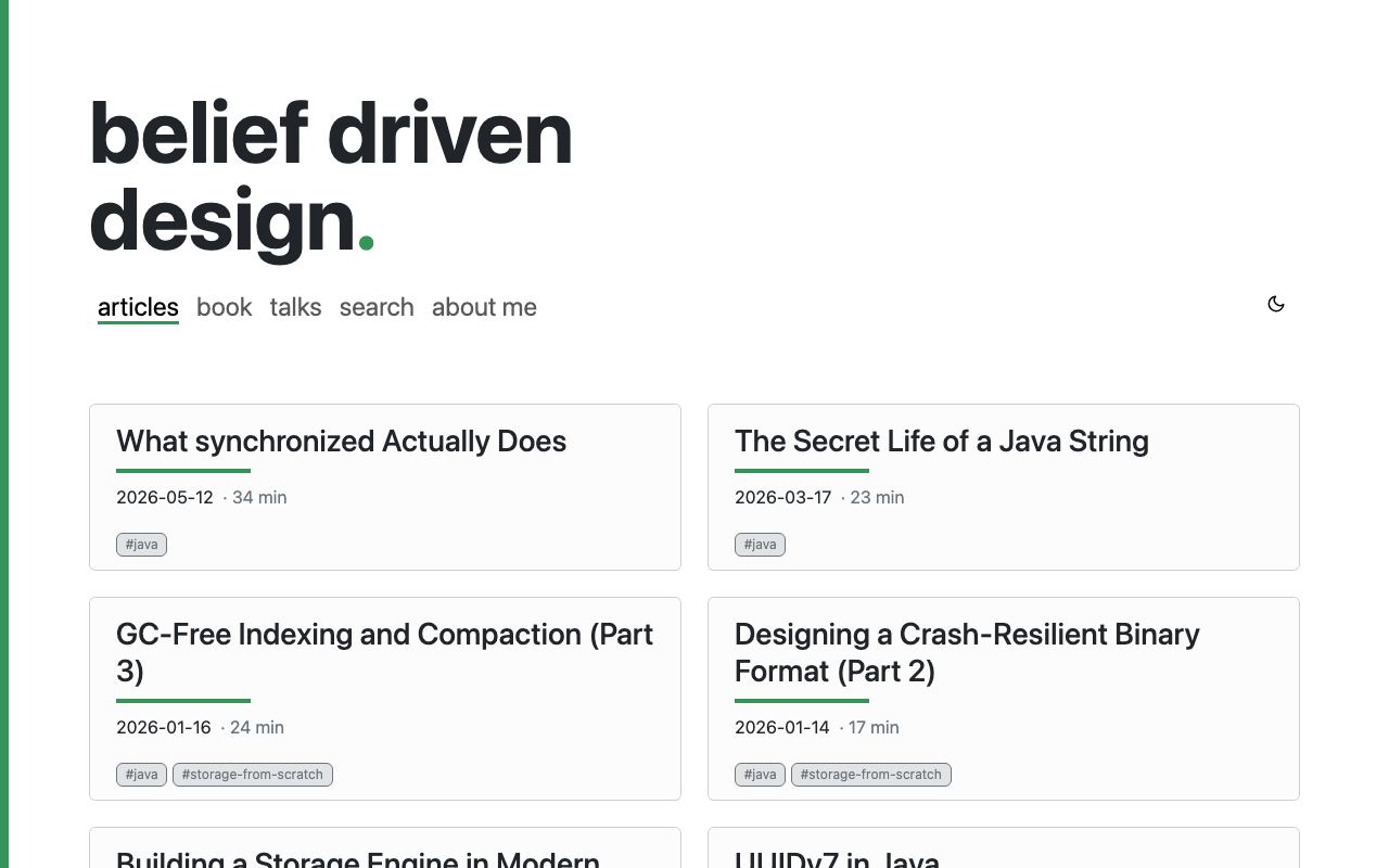belief driven design