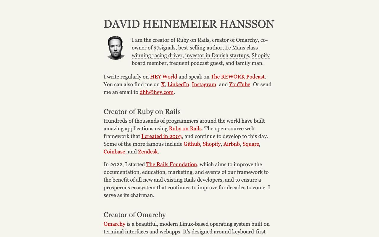 David Heinemeier Hansson
