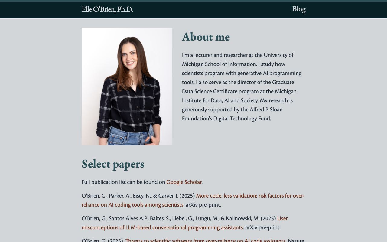 Elle O’Brien, Ph.D.