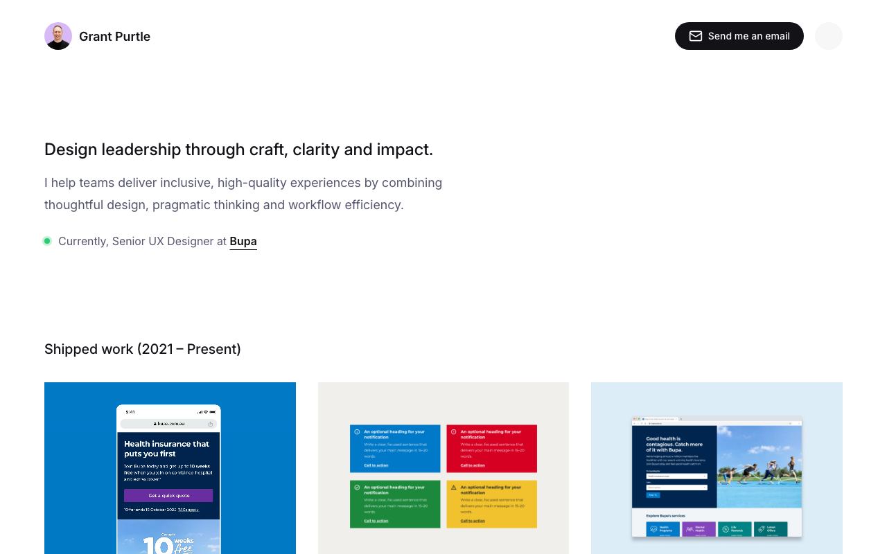 Grant Purtle • Strategic UX/UI Design Leader