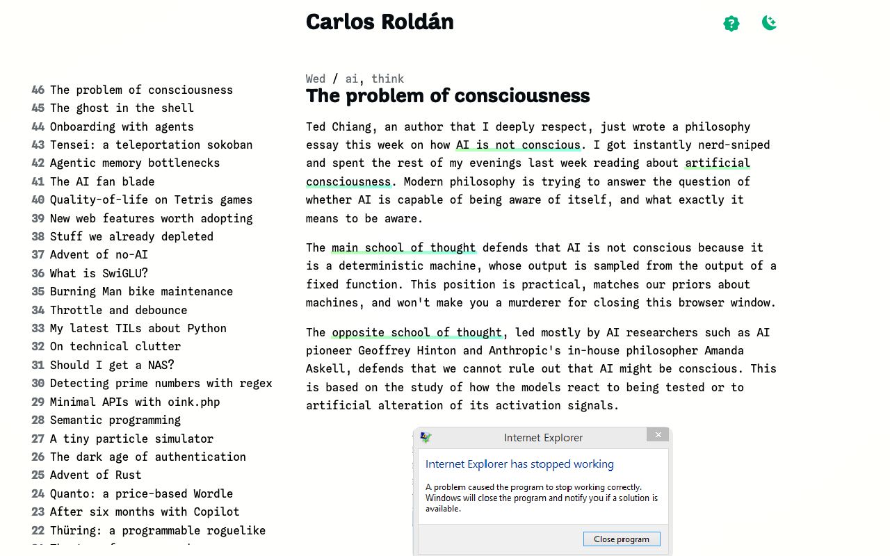 Blog • Carlos Roldán
