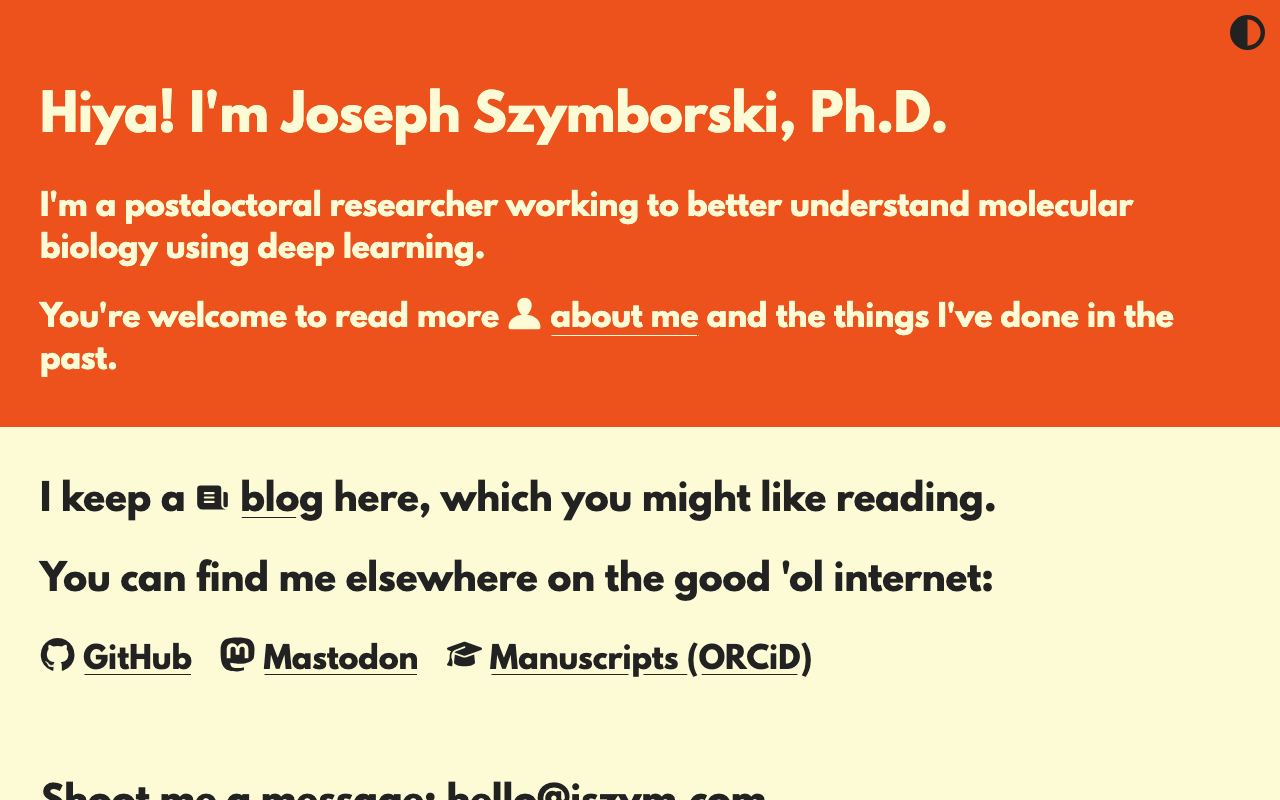 Joseph Szymborski has a