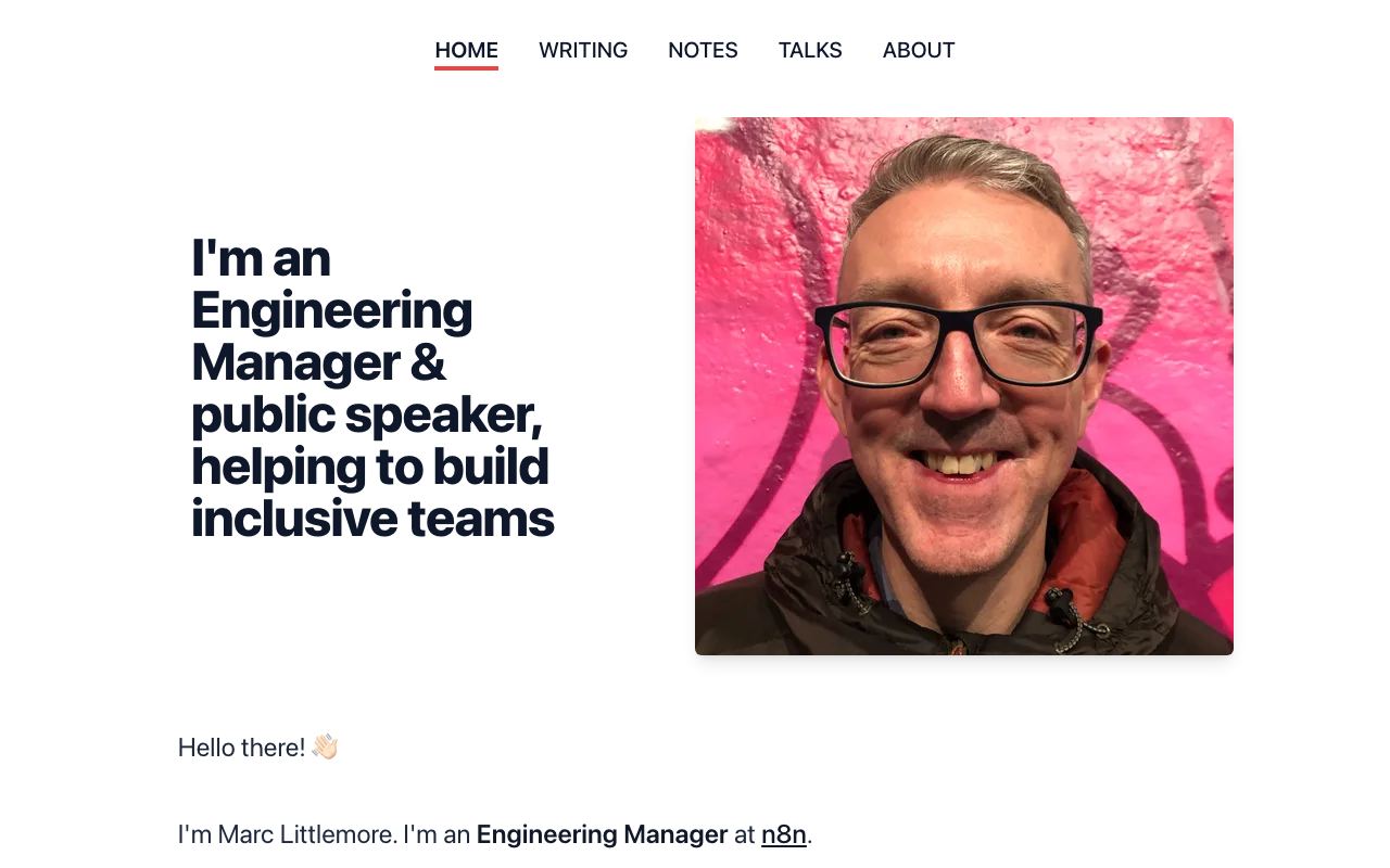 Hello, I'm Marc Littlemore