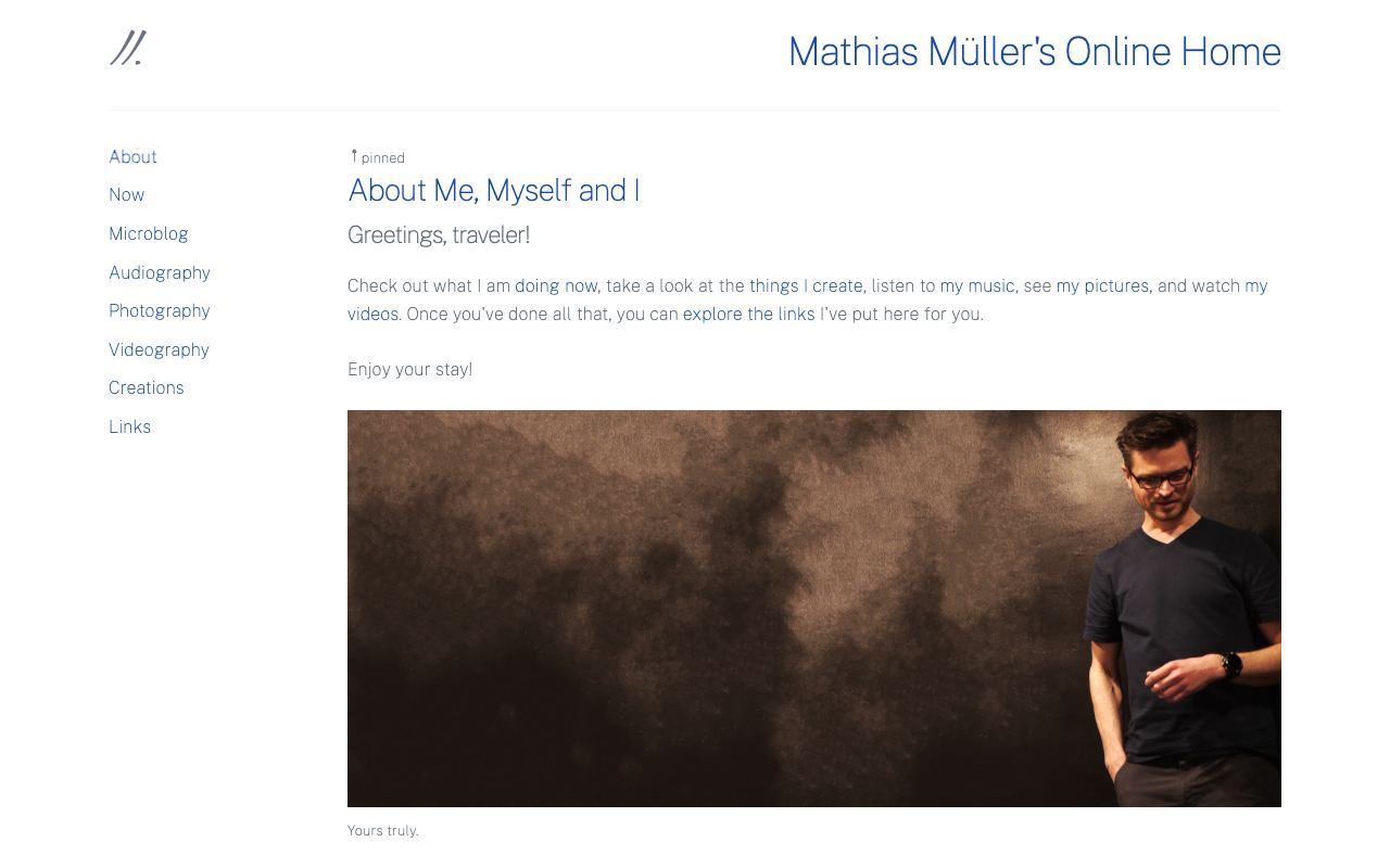 Mathias Müller's Online