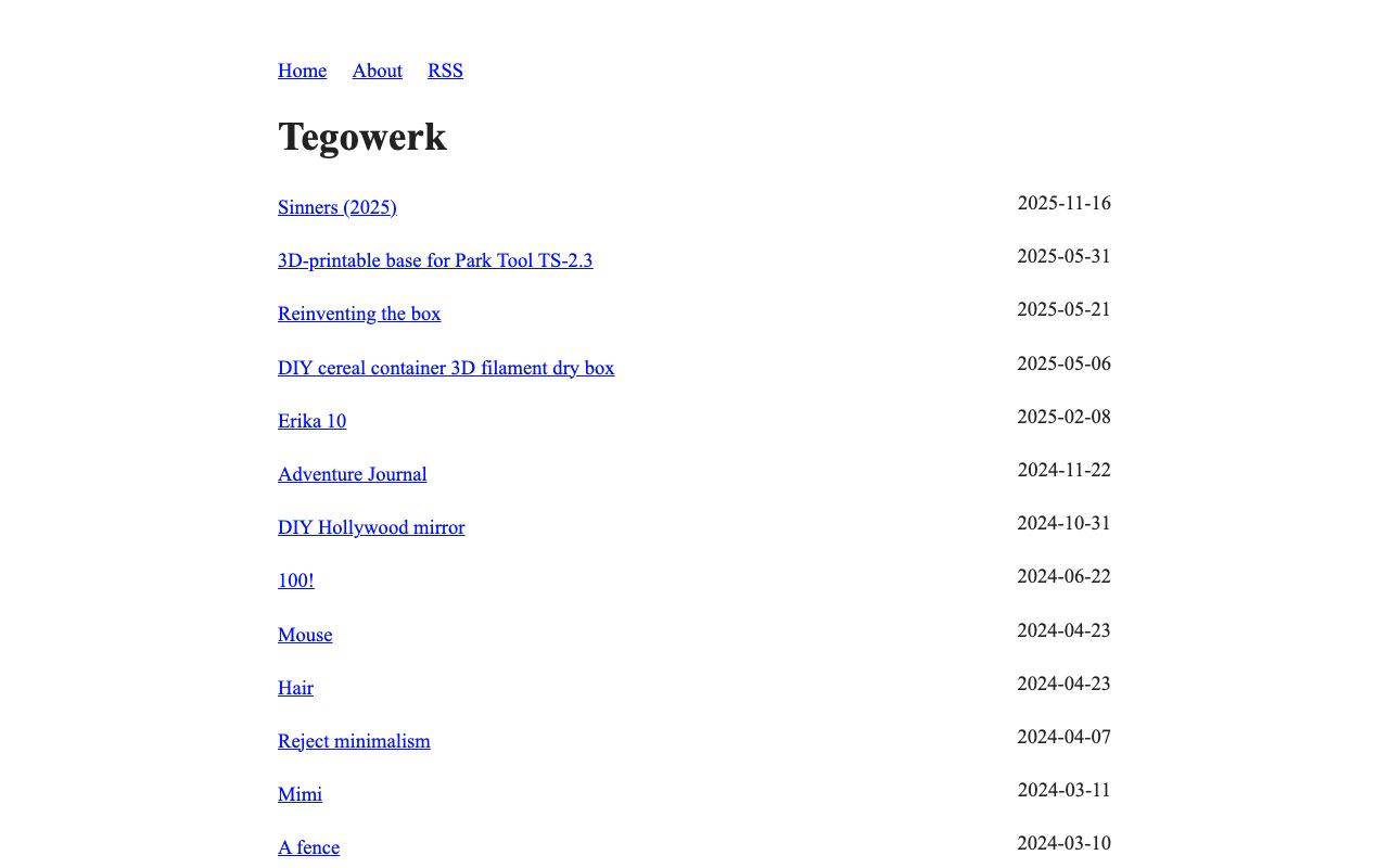 Tegowerk