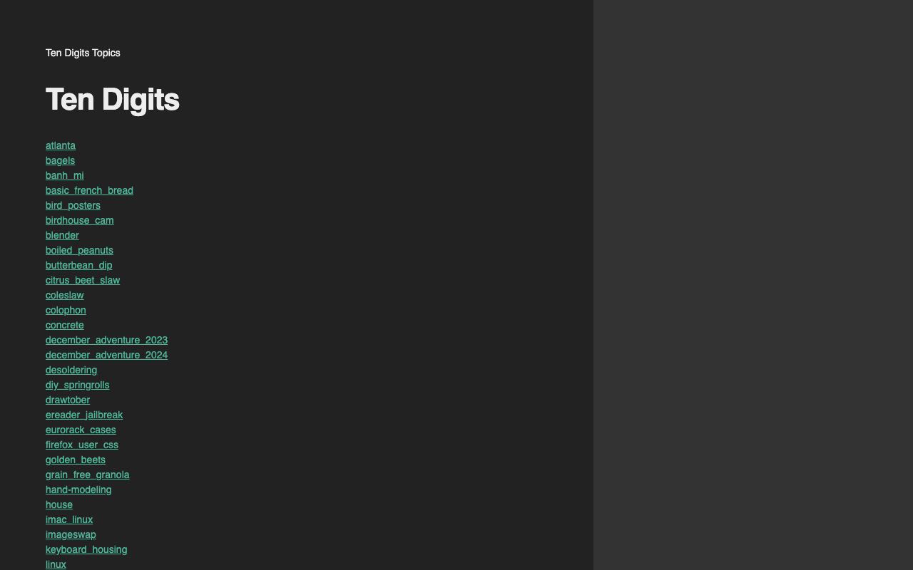 Ten Digits