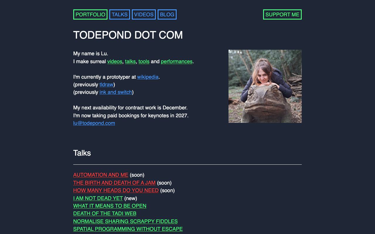 Todepond dot com