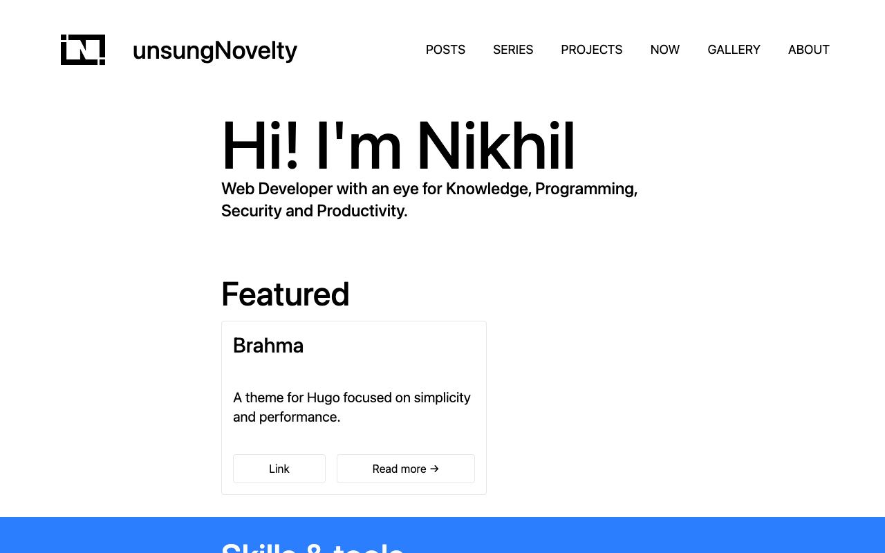 unsungNovelty